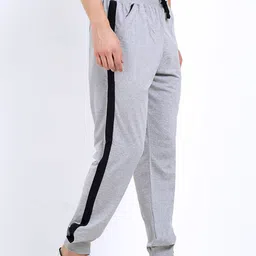 Maniac Men Grey Black Cotton Joggers-image-13