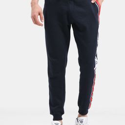 ARDEUR Men Navy Blue Sold Cotton Joggers T-image-84
