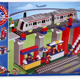 Metro Station Building Block Set Multicolour - 355 Pieces-2