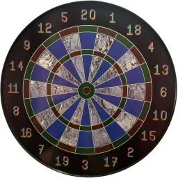 Magnetic Dart Board Game with 4 Darts (2 Yellow, 2 Red) 8 throwing Backboard-12