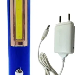 Rechargeable LED Torch Light and 1 COB Side Flashlight with Charger 6 hrs Torch Emergency Light-10