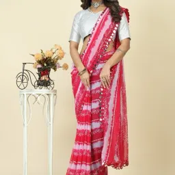 Floral Print Bollywood Georgette Saree-picture-14