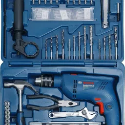 GSB 600 Corded Electric Impact Drill Kit, 600 W, 13 mm, 1.7 Kg, 3000 RPM 1.4 Nm, Variable Speed, Forward/Reverse Rotation, Double Insulation, Pistol Grip Drill-17