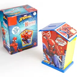 House Piggy Bank Spiderman Printed Coin Holder, Coin Box, Piggy Bank for Kids Coin Bank-image-77