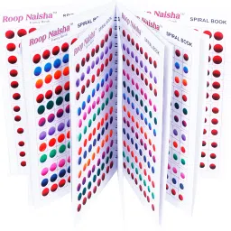 Pack of 960 Bindis,Shreya Multicolour Kumkum Bindi Book for women and girls Forehead Red, Maroon, Multicolor Bindis-43
