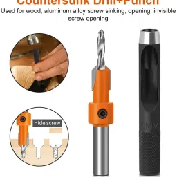 serplex 10Pcs Wood Countersink Drill Bit Counter Sinker Drill Bit Set for Woodworking 10Pcs Wood Countersink Drill Bit Counter Sinker Drill Bit Set for Woodworking image 4