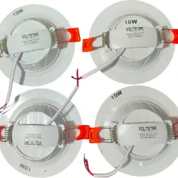 voltstar Ceiling 10 Watts Round Led Panel Conceal Down Pack of 1 White Ceiling Light Ceiling Lamp image 2