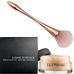 Waterproof Oil Controlling Long Lasting Loose Face Powder Brush For All Skin, Compact-10