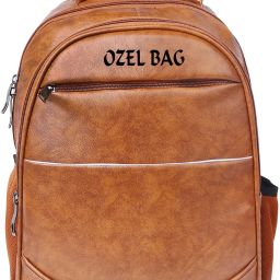 Large 40 L Backpack PU Leather Backpack Office/college/School/Travel Bag for Men and Women-image-37