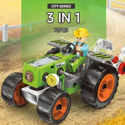 toybot 3 in 1 STEM Building 72 Pcs DIY Toy for Kids Build and Play Kit Construction Set image 2
