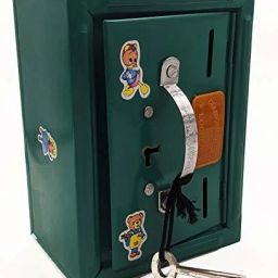 Cute Almirah Style Coin Box Piggy Bank Gullak for Kids Coin Bank-image-2
