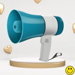 Handheld Megaphone with Siren, Microphone & Rechargeable for Outdoor EventsA357 Megaphone Portable Megaphone Siren Loudspeaker Function &Long Battery BackupE357 Outdoor PA System-1