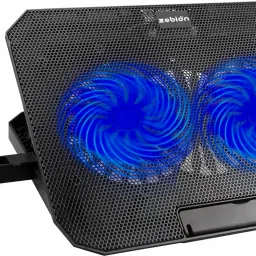 zebion ZEFER Z5 Laptop Cooling Pad with Mobile Stand, Blue LED Dual Fan, Dual USB Port, 2 Fan Cooling Pad-13