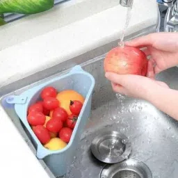 Self Adhesive Multipurpose Wall Mounted SINK BASKET Regular Organizer-image-7