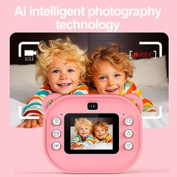 Prime Assure Instant Photo Print Camera for Kids Children Polaroid Camera 48 MP Mini Camera Photo With 10 Rolls and 32 GB Memory Card Mini Printer Instant Camera image 3