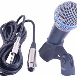 Karaoke Mic with 3.5MM Connector and XLR Cable BT58A Microphone-image-26