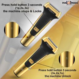 Make Ur Wish Professional Shaver & 3 in 1 Waterproof with Fast Charging BeardShaver For Men image 5