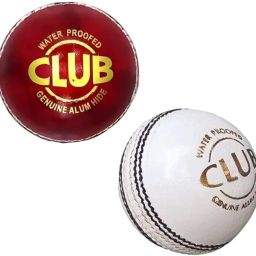 RED & WHITE CRICKET BALL CLUB LEATHER BALL Cricket Leather Ball-picture-28
