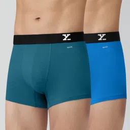 Pack of 2 Aero Anti-bacterial Odour-free cotton Colorblock Men Trunk-image-15