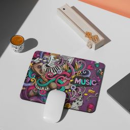 Zipcartz Doodles Music Pattern Mouse Pad for Laptop & PC | Non Slip Base Mousepad-image-86