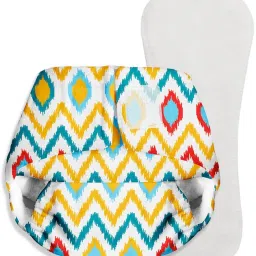 NewBorn UNO Cloth Diaper for Newborn Babies 0 to 6 months ( Ikat Chevron )-image-16