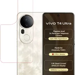 VAYUVAULT Back Screen Guard for vivo T4 Ultra 5G, Back Screen Guard Glossy finish-18