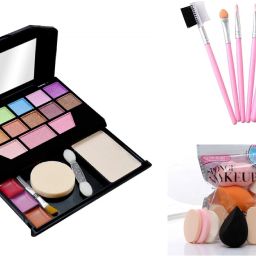 Fashion Makeup Kit Mini + Me Now Blendor Puffs + Makeup Brushes-13