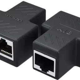 WiredCom Ethernet RJ45 LAN Adapter 1 to 2 Female 8P8C Cat5 Cat6 Cat5e Network Plug Lan Adapter image 2