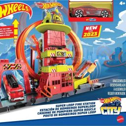 City with 1 Toy Car, Kid-Powered Elevator, Water-Like Ramp, Track-Play Features,-image-16