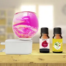 PEEPRESION New Electric Kapoor Dani Diffuser With Mogra & Rose Scented Oil (10ml Each) Home, Office, Spa, Hotel, Club, Etc Diffuser-picture-41