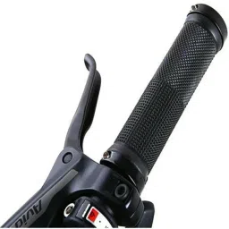 cyclown ALL BLACK COOL HANDLE GRIP SET WITH 2 PCS AXLE FOOT REST. Bicycle Handle Grip image 3