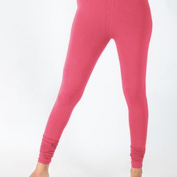 indian flower  Women Pink Churidar Length Leggings-image-93