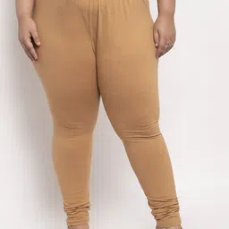 TAG 7 PLUS Women Solid Plus Size Beige Ankle Length Legging-picture-31