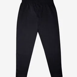 KiddoPanti Girls Black Solid Ankle Length Lycra Legging-image-14