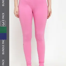 GRACIT Pack Of 3 Ankle-Length Leggings-image-26