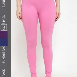 GRACIT Pack Of 3 Ankle Length Leggings-image-81