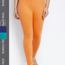 GRACIT Pack Of 3 Ankle-Length Leggings-image-63