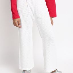 V-Mart Girls Self Design Cotton Trousers-picture-30