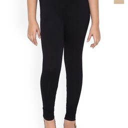 FRENCH KLEIDER Girls Pack Of 2 Pure Cotton Churidar Length Leggings-image-68