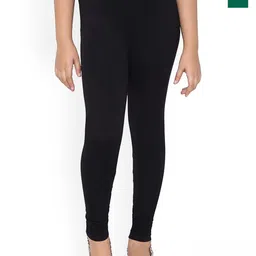 FRENCH KLEIDER Girls Pack Of 2 Pure Cotton Churidar Length Leggings-image-93