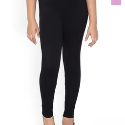FRENCH KLEIDER Girls Pack Of 2 Pure Cotton Churidar Length Leggings-image-94
