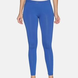 TWIN BIRDS Women Blue Solid Ankle-Length Leggings-image-14