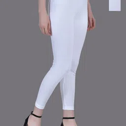 Aimly Pack Of 2 Pure Cotton Skinny Fit Ankle Length Leggings-picture-28