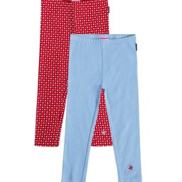 Beverly Hills Polo Club Girls Pack Of 2 Cotton Ankle-Length Leggings-image-35