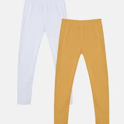 KiddoPanti Girls Pack Of 2 Mid-Rise Ankle-Length Leggings-picture-45