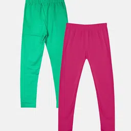KiddoPanti Girls Pack Of 2 Mid Rise Ankle Length Leggings-picture-25