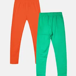 KiddoPanti Girls Pack Of 2 Mid Rise Ankle Length Leggings-picture-26