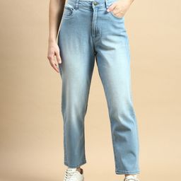 De Moza Women Mid Rise Clean Look Cotton Jeans-image-14