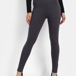 Next One Women Grey Solid Skinny-Fit Jeggings-picture-13