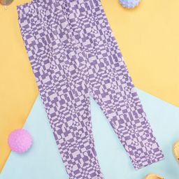 Pantaloons Junior Girls Geometric Printed Cotton Churidar Length Leggings-image-98